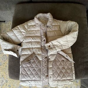 Bernardo Tan Quilted Puffer Jacket